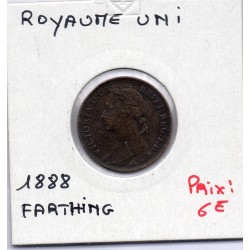 Grande Bretagne Farthing 1888 TTB, KM 753 pièce de monnaie