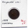 Grande Bretagne Farthing 1888 TTB, KM 753 pièce de monnaie