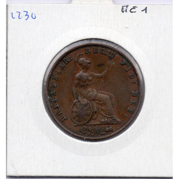 Grande Bretagne 1/2 Penny 1854 TTB, KM 726 pièce de monnaie