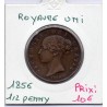 Grande Bretagne 1/2 Penny 1856 TB+, KM 726 pièce de monnaie