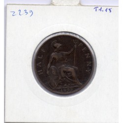 Grande Bretagne 1/2 Penny 1899 TTB, KM 789 pièce de monnaie