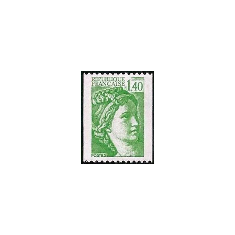 Timbre Yvert No 2157 Type Sabine de roulette 1.40fr