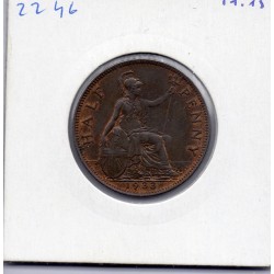 Grande Bretagne 1/2 Penny 1933 Sup, KM 837 pièce de monnaie