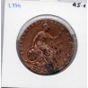 Grande Bretagne Penny 1854 trident ornementé TB, KM 739 pièce de monnaie