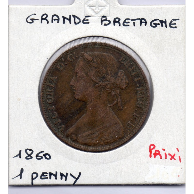 Grande Bretagne Penny 1860 TTB, KM 749 pièce de monnaie