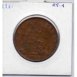 Grande Bretagne Penny 1885 TTB-, KM 755 pièce de monnaie