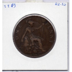 Grande Bretagne Penny 1912 Heaton TTB-, KM 810 pièce de monnaie