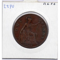 Grande Bretagne Penny 1928 TTB, KM 838 pièce de monnaie