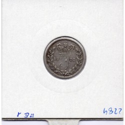 Grande Bretagne 3 pence 1856  TB, KM 730 pièce de monnaie