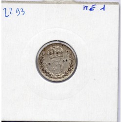Grande Bretagne 3 pence 1890 Sup-, KM 758 pièce de monnaie