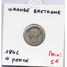 Grande Bretagne 4 pence 1842 B, KM 731  pièce de monnaie