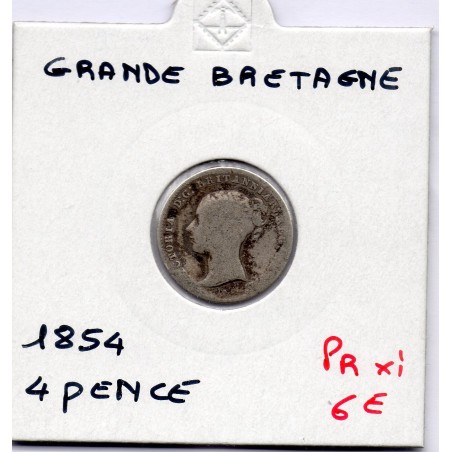 Grande Bretagne 4 pence 1854 B, KM 731  pièce de monnaie