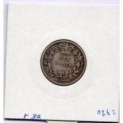 Grande Bretagne 6 pence 1871 B+, KM 751  pièce de monnaie