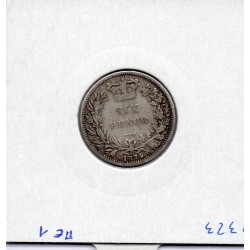 Grande Bretagne 6 pence 1874 B, KM 751 pièce de monnaie