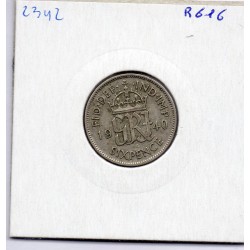 Grande Bretagne 6 pence 1940 TTB, KM 852 pièce de monnaie