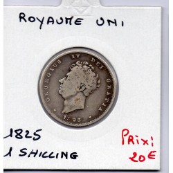 Grande Bretagne 1 shilling 1825 TB, KM 694 pièce de monnaie