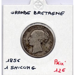 Grande Bretagne 1 shilling 1856 B, KM 734 pièce de monnaie