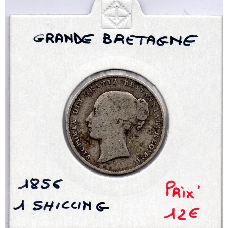 Grande Bretagne 1 shilling 1856 B, KM 734 pièce de monnaie