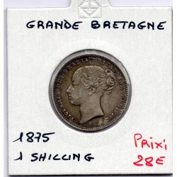 Grande Bretagne 1 shilling 1871 TTB+, KM 734 pièce de monnaie