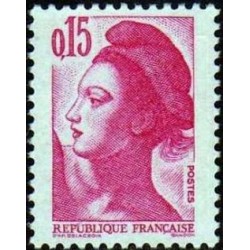 Timbre Yvert No 2180 type marianne Liberté 15ct rose