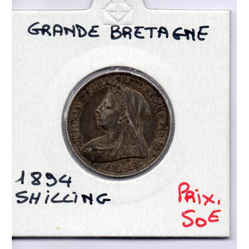 Grande Bretagne 1 shilling 1894 Sup, KM 780 pièce de monnaie