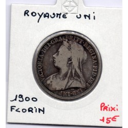 Grande Bretagne 1 Florin 1900 TB, KM 781 pièce de monnaie