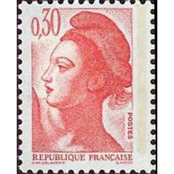 Timbre Yvert No 2182 type marianne Liberté 30ct orange