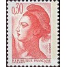 Timbre Yvert No 2182 type marianne Liberté 30ct orange