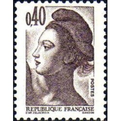 Timbre Yvert No 2183 type marianne Liberté 40ct brun foncé