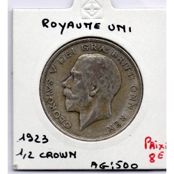 Grande Bretagne 1/2 crown 1923 TB, KM 818.1a pièce de monnaie