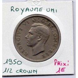 Grande Bretagne 1/2 crown 1950 TTB, KM 879 pièce de monnaie