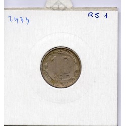 Russie 10 Kopecks 1957 TTB,KM Y123 pièce de monnaie