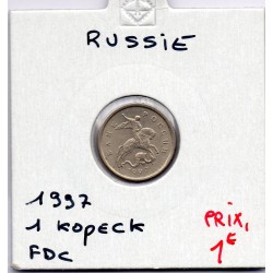 Russie 1 Kopeck 1997 FDC, KM Y600 pièce de monnaie