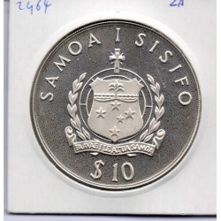 Samoa 10 tala 1991 Spl, KM 82 pièce de monnaie