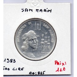 Saint Marin 500 lire 1983 Sup, KM 154 pièce de monnaie