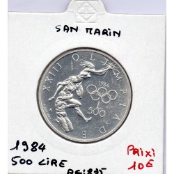 Saint Marin 500 lire 1984 Sup, KM 168 pièce de monnaie