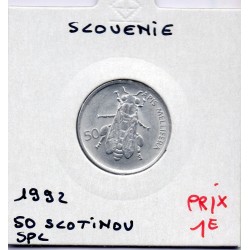 Slovénie 50 Stotinov 1992 Spl, KM 3 pièce de monnaie
