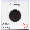 Suède 2 Ore 1897 TTB, KM 746 pièce de monnaie