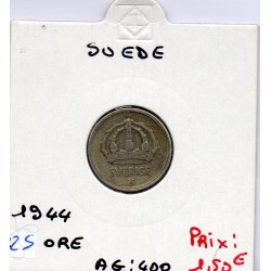 Suède 25 Ore 1944 TTB, KM 816 pièce de monnaie