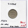 Suède 10 Ore 1954 Sup, KM 823 pièce de monnaie
