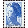 Timbre Yvert No 2221 Type marianne Liberté 2.60f bleu clair