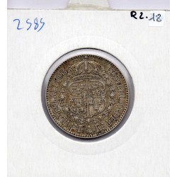 Suède 1 krona 1914 TTB, KM 786 pièce de monnaie