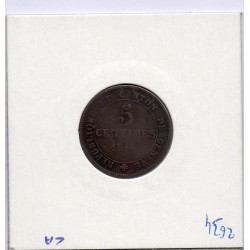 Suisse Canton Genève 5 centimes 1847 TTB, KM 133 pièce de monnaie