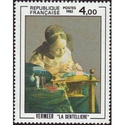 Timbre Yvert No 2231 La Dentellière de Vermeer