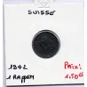 Suisse 1 rappen 1942 TTB, KM 3a pièce de monnaie Suisse 1 rappen 1942 TTB, KM 3a pièce de monnaie
