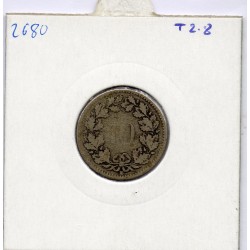 Suisse 10 rappen 1850 B, KM 6 pièce de monnaie
