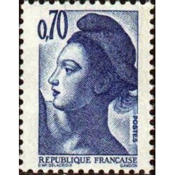 Timbre Yvert No 2240 Type Mariane liberté, 70ct bleu violet