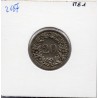 Suisse 20 rappen 1885 TTB, KM 29 pièce de monnaie