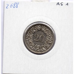 Suisse 20 rappen 1900 Sup, KM 29 pièce de monnaie