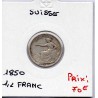 Suisse 1/2 franc 1850 TTB-, KM 8 pièce de monnaie